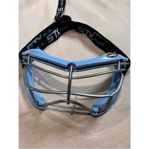 STX Plus Women's Lacrosse Goggle Mask in Light Blue